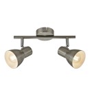 Spotlight ceiling lamps - Italux Riado Spotlight/Spot Satin Nickel 2xE14 40W SPL-3422-2-SN - product 1