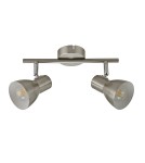 Spotlight ceiling lamps - Italux Riado Spotlight/Spot Satin Nickel 2xE14 40W SPL-3422-2-SN - product 2