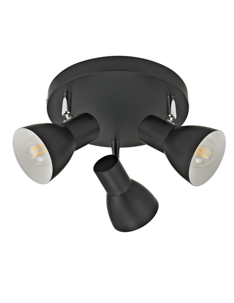Spotlight ceiling lamps - Italux Riado Spotlight/Spot Black 3xE14 40W SPL-3422-3-BL - product kolory-swiatla.pl 2