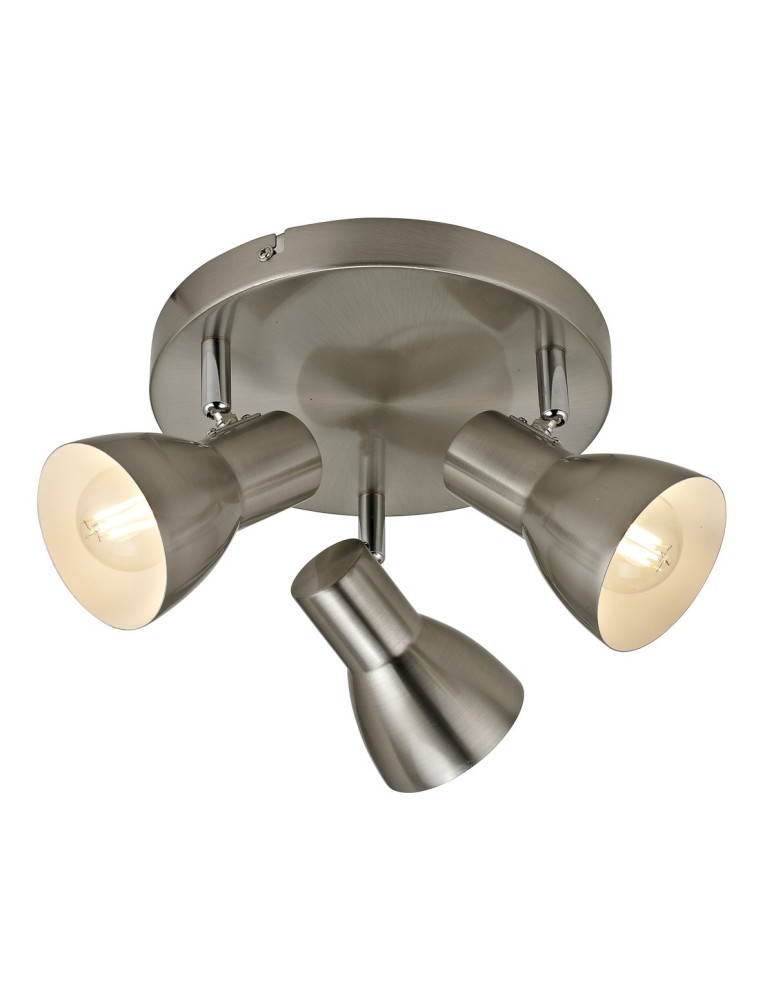 Spotlight ceiling lamps - Italux Riado Spotlight/Spot Satin Nickel 3xE14 40W SPL-3422-3-SN - product kolory-swiatla.pl 1