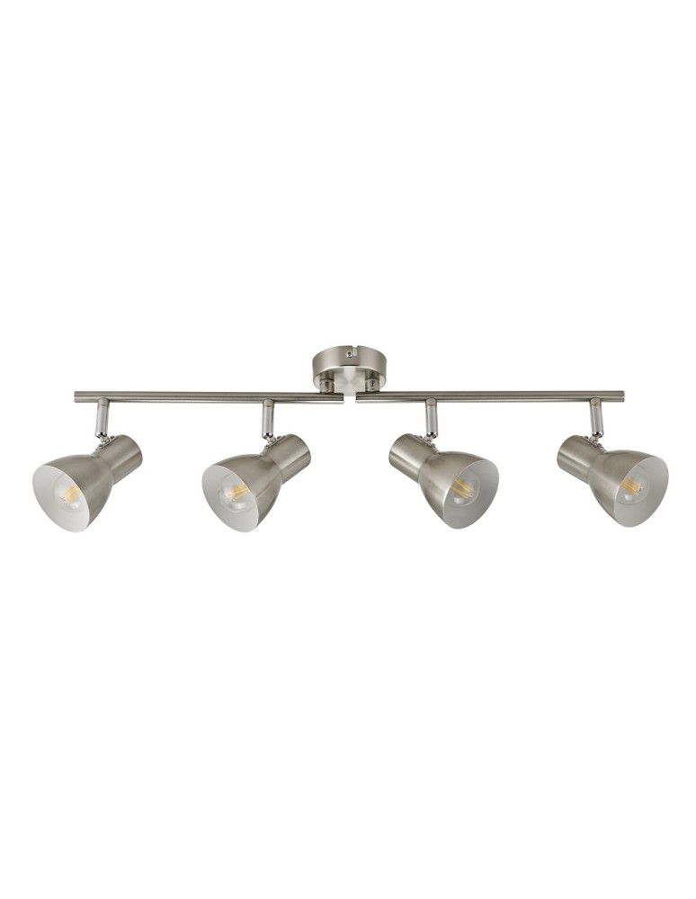 Spotlight ceiling lamps - Italux Riado Spotlight/Spot Satin Nickel 4xE14 40W SPL-3422-4-SN - product kolory-swiatla.pl 2
