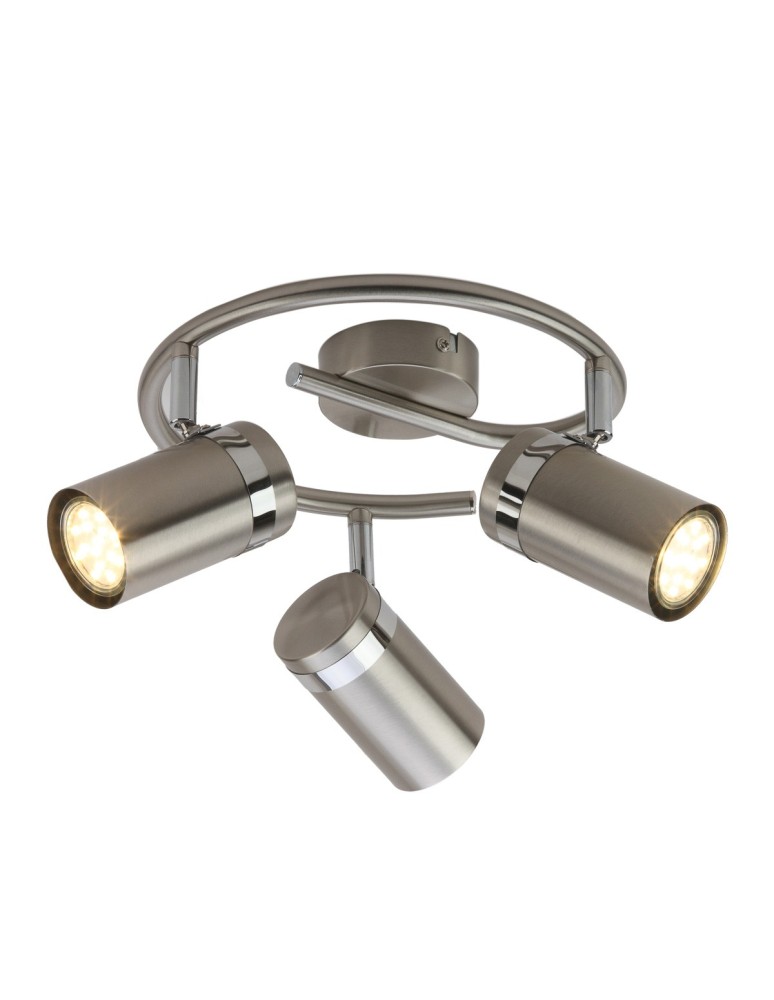 Spotlight ceiling lamps - Italux Palmoni Spotlight/Spot Satin Nickel, Chrome 3xGU10 35W SPL-2024-3A - product kolory-swiatla.pl 1