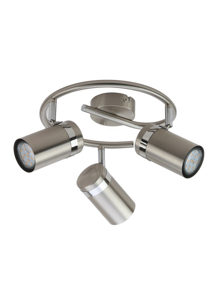 Spotlight ceiling lamps - Italux Palmoni Spotlight/Spot Satin Nickel, Chrome 3xGU10 35W SPL-2024-3A - product kolory-swiatla.pl 2