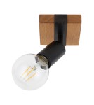 Spotlight ceiling lamps - Italux Molini Spotlight/Spot Black, Wood 1xE27 40W SPL-2079-1 - product 2