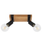 Spotlight ceiling lamps - Italux Molini Spotlight/Spot Black, Wood 2xE27 40W SPL-2079-2 - product 2