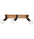 Spotlight ceiling lamps - Italux Molini Spotlight/Spot Black, Wood 3xE27 40W SPL-2079-3 - product 1