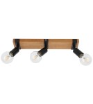 Spotlight ceiling lamps - Italux Molini Spotlight/Spot Black, Wood 3xE27 40W SPL-2079-3 - product 2