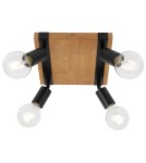 Spotlight ceiling lamps - Italux Molini Spotlight/Spot Black, wood 4xE27 40W SPL-2079-4 - product 1