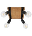 Spotlight ceiling lamps - Italux Molini Spotlight/Spot Black, wood 4xE27 40W SPL-2079-4 - product 2