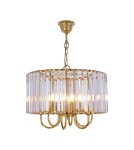Glamour pendant lamps - Zuma Line Paris Pendant Lamp Gold/Transparent 1906/6 - product 2