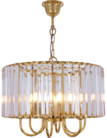 Zuma Line Paris Lampa Wisząca Złoty/Przezroczysty 1906/6