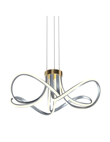 Zuma Line Abro Pendant Lamp Black/French Gold/Grey Md5520-4-3Bgbdt.