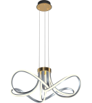 Lampy wiszące - Zuma Line Abro Lampa Wisząca Czarny/Francuskie Złoto/Szary Md5520-4-3Bgbdt - produkt 2