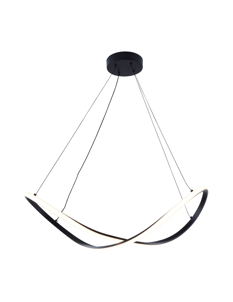 LED pendant lamps - Zuma Line Erda Pendant with Light Colour Switch 3000K/4000K/6000K Black 19600P-BK. - product kolory-swiatla.pl 4