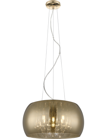 Zuma Line Crystal Lampa Wisząca Złoto Francuskie P0076-05L-F7Hf