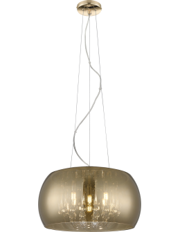 Zuma Line Crystal Lampa Wisząca Złoto Francuskie P0076-05L-F7Hf