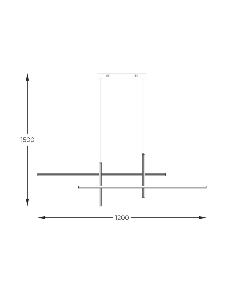 Pendant lamps over the island - Zuma Line Edge Pendant with Light Colour Switch 3000K/4000K/6000K Gold/Black 22008P-BK/GD. - product kolory-swiatla.pl 3