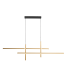 Pendant lamps over the island - Zuma Line Edge Pendant with Light Colour Switch 3000K/4000K/6000K Gold/Black 22008P-BK/GD. - product 1