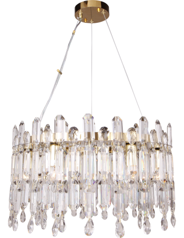 Zuma Line Crown Pendant Lamp Gold/Transparent 9867-500