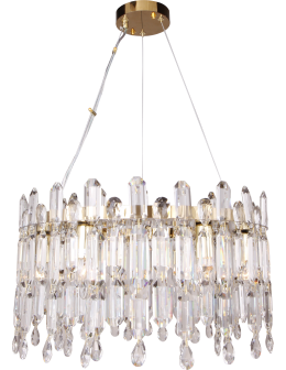 Zuma Line Crown Lampa Wisząca Złoty/Przezroczysty 9867-500