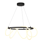 LED pendant lamps - Zuma Line Balbo Pendant with Light Color Change Function 3000K/4000K/6000K Black 20006PL-BK. - product 3