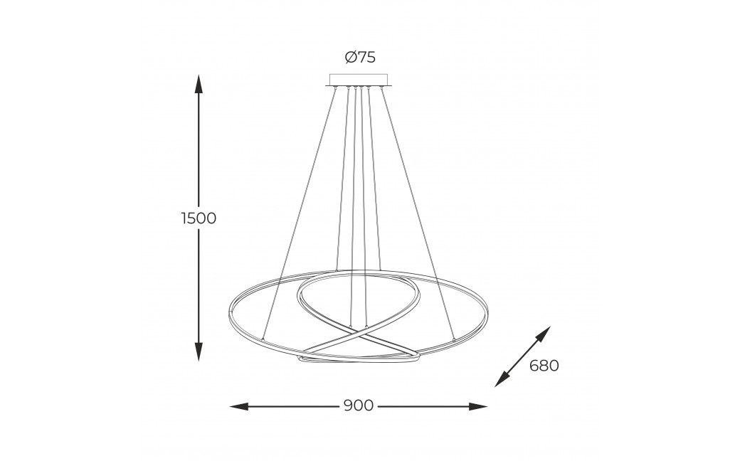 Zuma Line Cholet Lampa Wisząca Francuskie Złoto Md7360-1A-3Gt