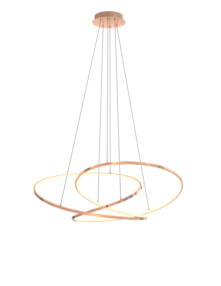 LED pendant lamps - Zuma Line Cholet French Gold Pendant Lamp Md7360-1A-3Gt. - product kolory-swiatla.pl 5