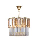 Glamour pendant lamps - Zuma Line Camille Pendant Lamp Gold/Bright+Amber 19101/8. - product 1
