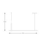 Pendant lamps over desk - Zuma Line Claud Pendant with Light Colour Switch 3000K/4000K/6000K Black/Wood 22806M-Wood. - product 2