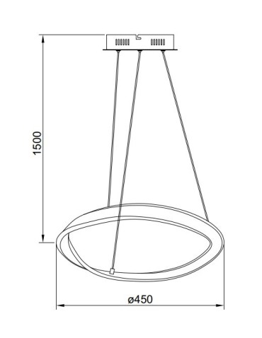 Zuma Line Girona Lampa Wisząca Piaskowy/Nikiel Md9190-1S-3Nt - produkt 2