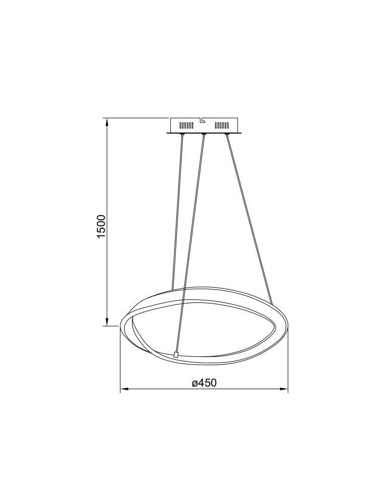 Pendant lamps circles - Zuma Line Girona Pendant Lamp Sand/Nickel Md9190-1S-3Nt - product kolory-swiatla.pl 2