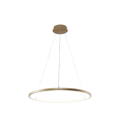 Pendant lamps circles - Zuma Line Breno Pendant with Light Colour Switch 3000K/4000K/6000K Gold 2023201-GD60. - product 4