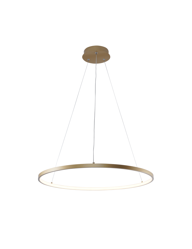 Pendant lamps circles - Zuma Line Breno Pendant with Light Colour Switch 3000K/4000K/6000K Gold 2023201-GD60. - product kolory-swiatla.pl 4