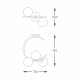 Zuma Line Molecule Lampa Sufitowa Złoto Francuskie C0454-03Q-F7Aa