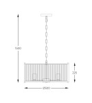 Pendant lamps - Zuma Line Marmo Pendant Lamp Chrome 2200131P-L - product 3