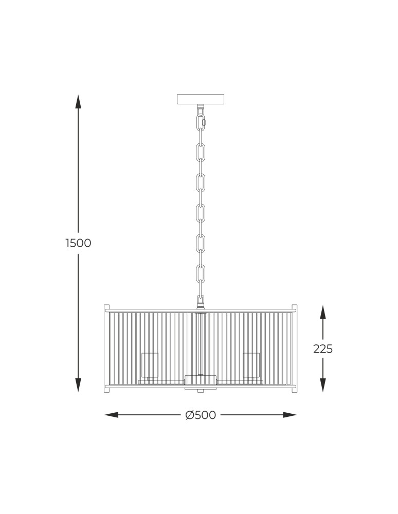 Pendant lamps - Zuma Line Marmo Pendant Lamp Chrome 2200131P-L - product kolory-swiatla.pl 3