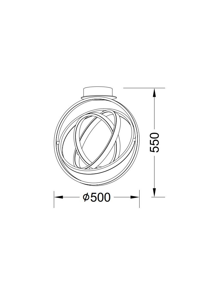 LED ceiling lamps - Zuma Line Tess Swivel Ceiling Lamp Adjustable Black Mx9203-4-3Bd. - product kolory-swiatla.pl 2