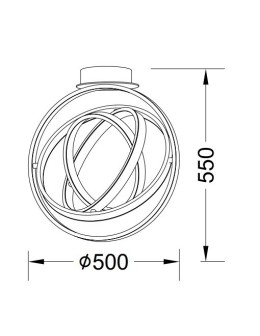 Zuma Line Tess Lampa Sufitowa Obrotowa Regulowana Czarny Mx9203-4-3Bd - produkt 2