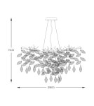 Pendant lamps - Zuma Line Cindy Pendant Lamp Chrome Md4115-1-Ecn - product 2