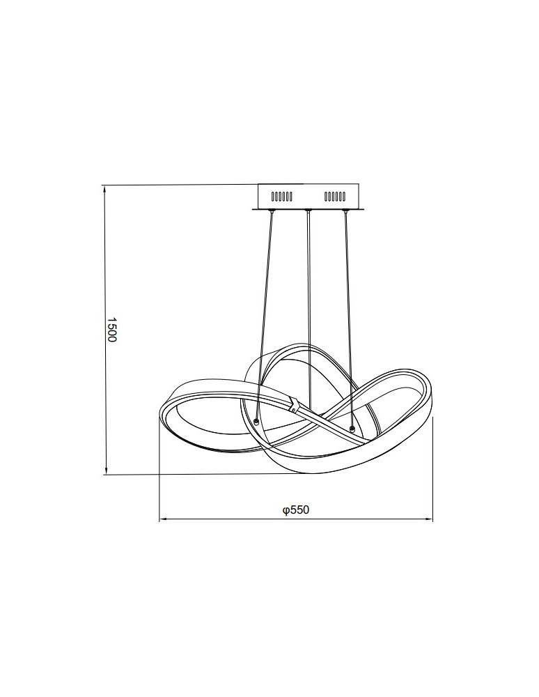 LED pendant lamps - Zuma Line Indigo Pendant Lamp Black Matte/Gold Md9717-1-3Bgd - product kolory-swiatla.pl 5