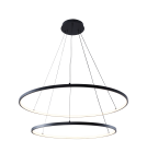 Pendant lamps circles - Zuma Line Breno Pendant with Light Colour Switch 3000K/4000K/6000K Black 2023200-BK. - product 3