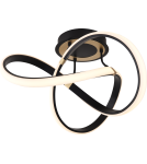 LED ceiling lamps - Zuma Line Indigo Modern Ceiling Lamp Black/Gold Mx9717-1-3Bgd. - product 2