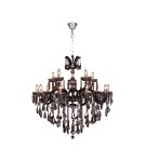 Pendant lamps - Zuma Line Chateau Pendant Lamp Chrome/Transparent+Smoky 17801/10+5 - product 1