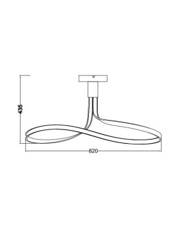 Zuma Line Viso Lampa Sufitowa Czarny Mx9932-1-3Bd - produkt 2