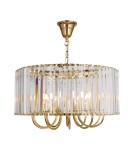 Glamour pendant lamps - Zuma Line Paris Pendant Lamp Gold / Transparent 1906/10 - product 1