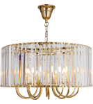 Glamour pendant lamps - Zuma Line Paris Pendant Lamp Gold / Transparent 1906/10 - product 4