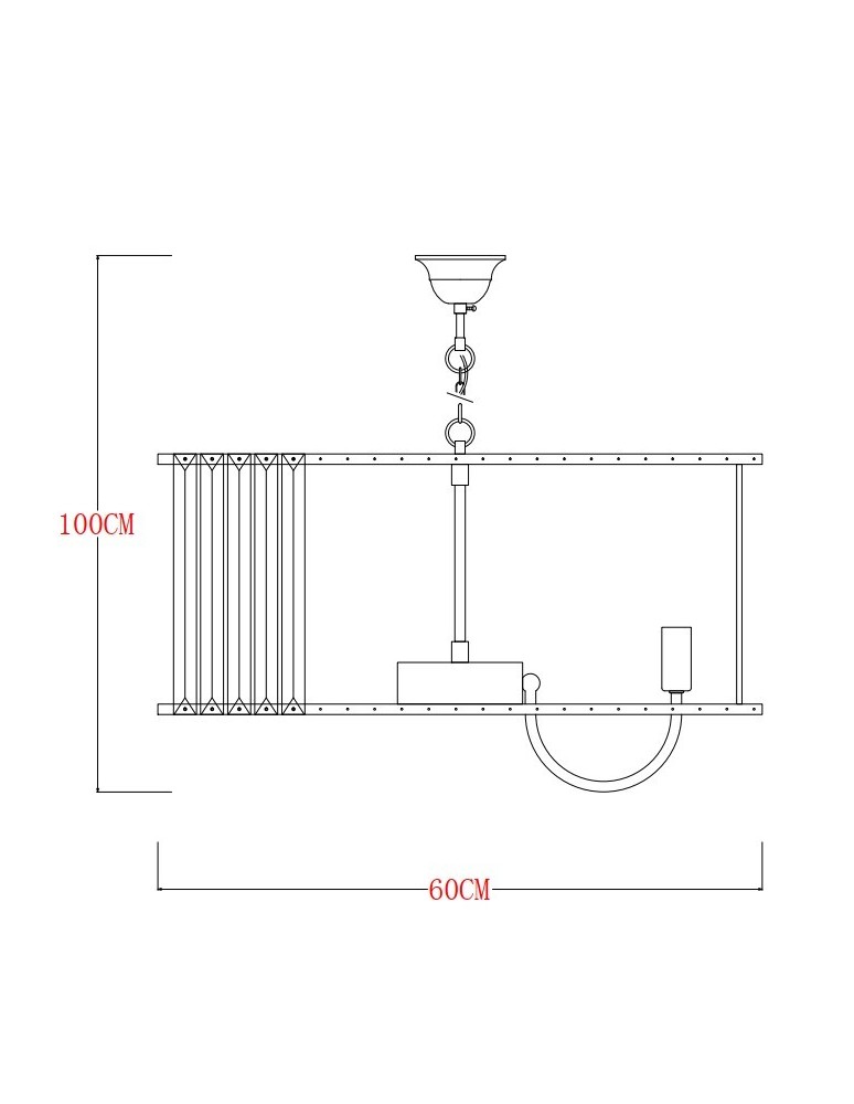 Glamour pendant lamps - Zuma Line Paris Pendant Lamp Gold / Transparent 1906/10 - product kolory-swiatla.pl 3