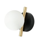 Wall lamps spheres - Italux Reverso Wall lamp Black, gold 1xG9 25W WL-5622-1-BK-W - product 1