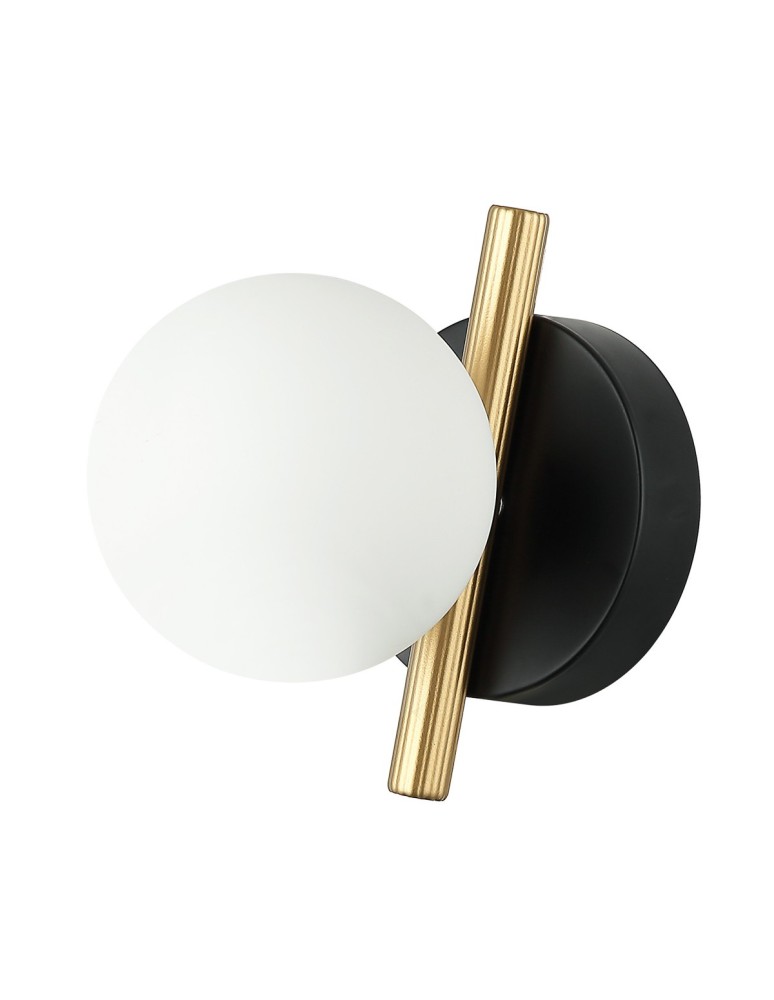 Wall lamps spheres - Italux Reverso Wall lamp Black, gold 1xG9 25W WL-5622-1-BK-W - product kolory-swiatla.pl 1
