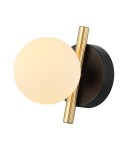 Wall lamps spheres - Italux Reverso Wall lamp Black, gold 1xG9 25W WL-5622-1-BK-W - product 2